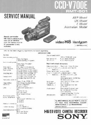 Service manual Sony CCD-V700E ― Manual-Shop.ru