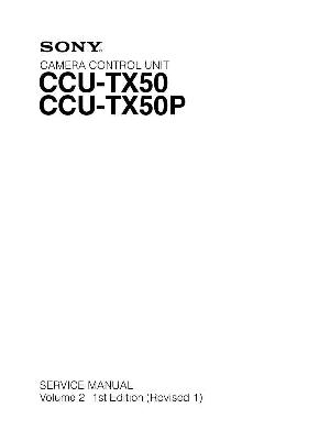 Сервисная инструкция Sony CCU-TX50, VOL.2 ― Manual-Shop.ru