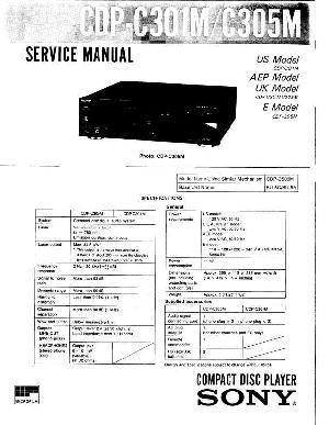 Service manual Sony CDP-C301M, CDP-C305M ― Manual-Shop.ru