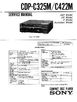 Сервисная инструкция Sony CDP-C325M, CDP-C422M  ― Manual-Shop.ru