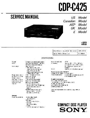 Сервисная инструкция Sony CDP-C425  ― Manual-Shop.ru