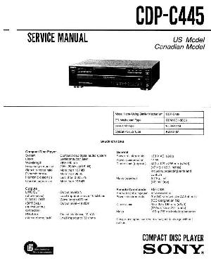 Сервисная инструкция Sony CDP-C445  ― Manual-Shop.ru
