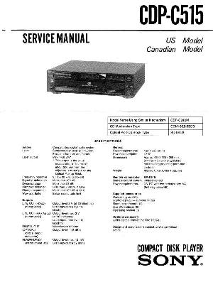 Сервисная инструкция Sony CDP-C515 ― Manual-Shop.ru