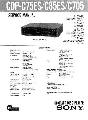 Сервисная инструкция Sony CDP-C75ES, CDP-C85ES, CDP-C705 ― Manual-Shop.ru