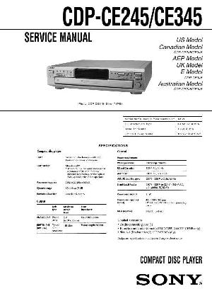 Service manual Sony CDP-CE245, CDP-CE345 ― Manual-Shop.ru