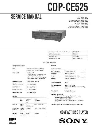 Сервисная инструкция Sony CDP-CE525 ― Manual-Shop.ru