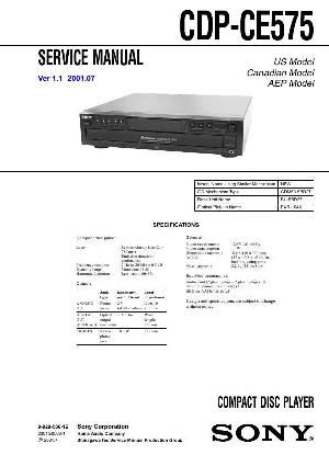Сервисная инструкция Sony CDP-CE575 ― Manual-Shop.ru