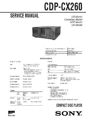 Сервисная инструкция Sony CDP-CX260 ― Manual-Shop.ru