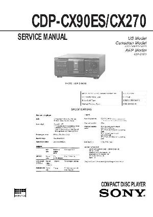 Сервисная инструкция Sony CDP-CX90ES, CDP-CX270  ― Manual-Shop.ru