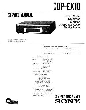 Сервисная инструкция Sony CDP-EX10  ― Manual-Shop.ru