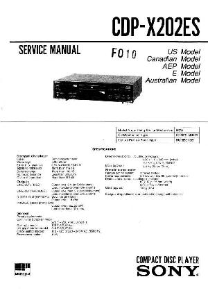 Service manual Sony CDP-X202ES ― Manual-Shop.ru