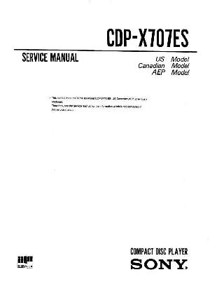 Service manual Sony CDP-X707ES ― Manual-Shop.ru