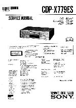 Service manual Sony CDP-X707ES