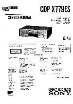Сервисная инструкция Sony CDP-X707ES