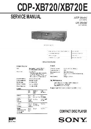 Сервисная инструкция Sony CDP-XB720, CDP-XB720E ― Manual-Shop.ru