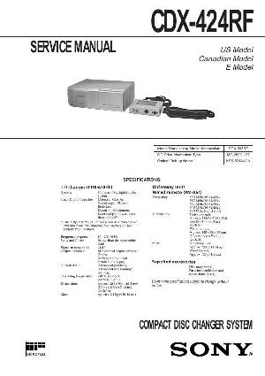 Сервисная инструкция Sony CDX-424RF ― Manual-Shop.ru