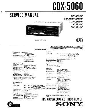 Service manual Sony CDX-5060 ― Manual-Shop.ru