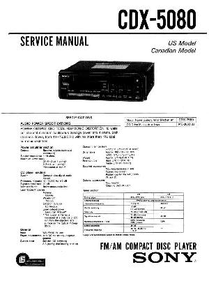 Service manual Sony CDX-5080 ― Manual-Shop.ru