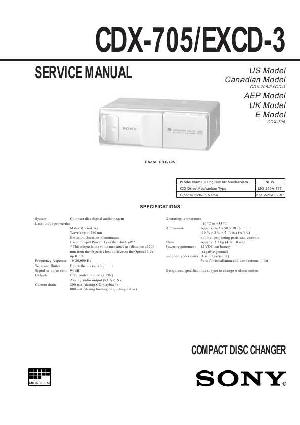 Сервисная инструкция Sony CDX-705 ― Manual-Shop.ru