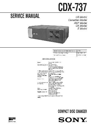Service manual Sony CDX-737 ― Manual-Shop.ru