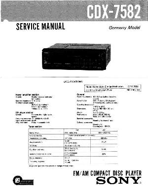 Service manual Sony CDX-7582 ― Manual-Shop.ru