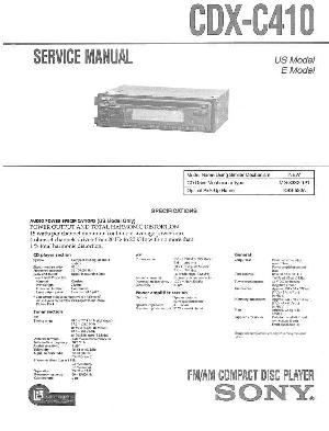 Сервисная инструкция Sony CDX-C410 ― Manual-Shop.ru