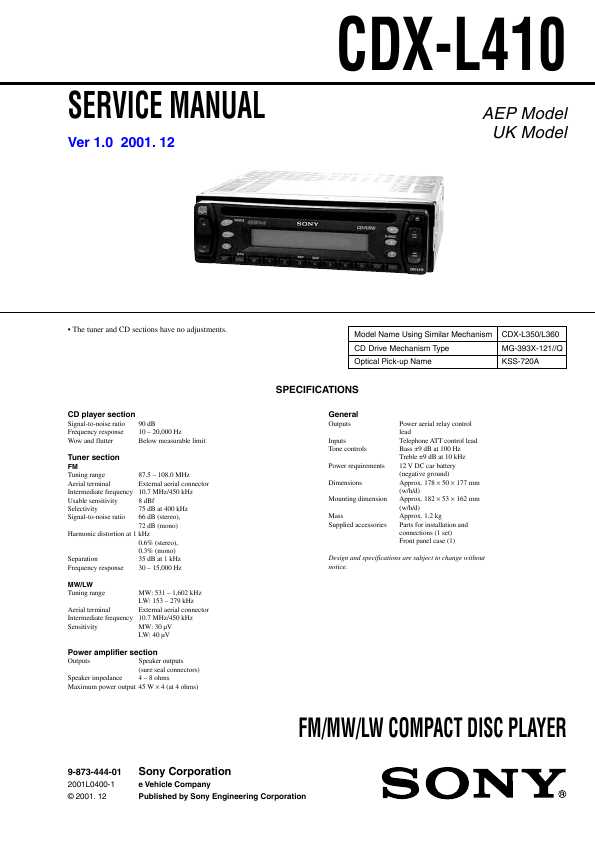  Sony Cdx-l410 -  6
