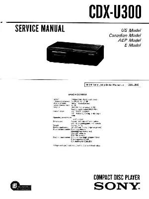 Service manual Sony CDX-U300 ― Manual-Shop.ru
