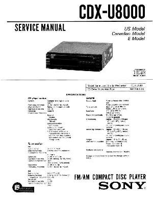 Service manual Sony CDX-U8000 ― Manual-Shop.ru