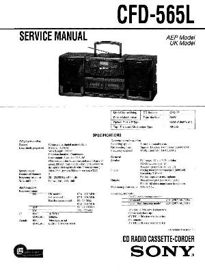 Service manual Sony CFD-565L ― Manual-Shop.ru