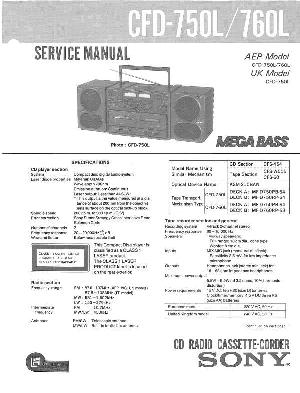 Service manual Sony CFD-750L, CFD-760L ― Manual-Shop.ru