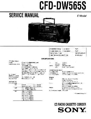 Service manual Sony CFD-DW565S ― Manual-Shop.ru
