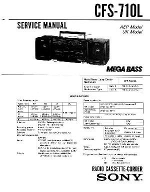 Сервисная инструкция Sony CFS-710L ― Manual-Shop.ru