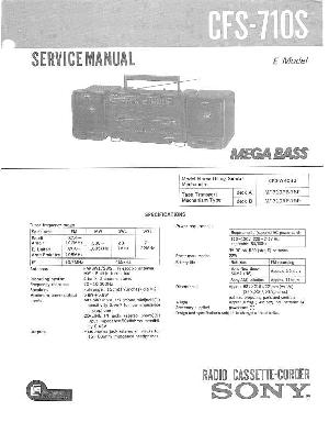 Сервисная инструкция Sony CFS-710S ― Manual-Shop.ru