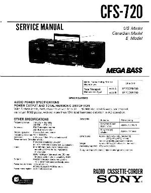 Сервисная инструкция Sony CFS-720 ― Manual-Shop.ru