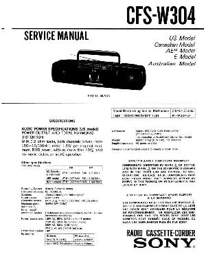 Service manual Sony CFS-W304 ― Manual-Shop.ru
