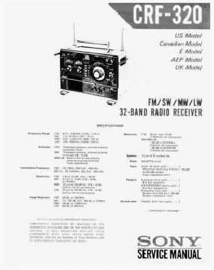 Сервисная инструкция Sony CRF-320 ― Manual-Shop.ru