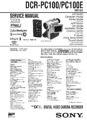 Сервисная инструкция Sony DCR-PC100, DCR-PC100E Level3 ― Manual-Shop.ru