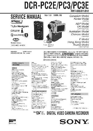 Сервисная инструкция Sony DCR-PC2E, DCR-PC3, DCR-PC3E ― Manual-Shop.ru
