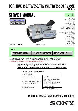 Сервисная инструкция Sony DCR-TRV345E, DCR-TRV350, DCR-TRV351, DCR-TRV355E, DCR-TRV356E (Level 3) ― Manual-Shop.ru