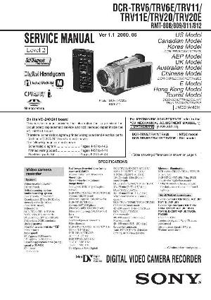 Сервисная инструкция Sony DCR-TRV6E, DCR-TRV11E, DCR-TRV20E Level 2 ― Manual-Shop.ru
