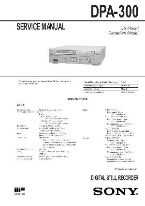 Сервисная инструкция Sony DPA-300 ― Manual-Shop.ru