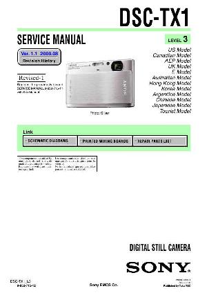 Сервисная инструкция Sony DSC-TX1 (Level 3) ― Manual-Shop.ru