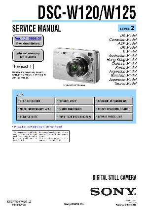 Сервисная инструкция Sony DSC-W120, DSC-W125, LVL2 ― Manual-Shop.ru