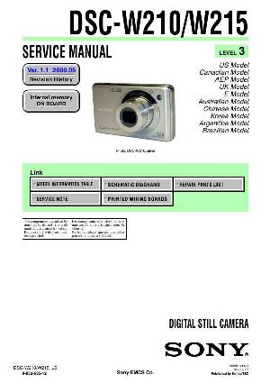 Сервисная инструкция Sony DSC-W210, DSC-W215, Level 3 ― Manual-Shop.ru