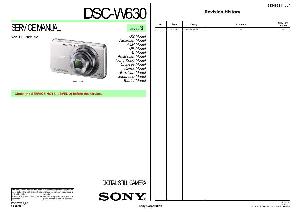 Сервисная инструкция Sony DSC-W630 LVL3 ― Manual-Shop.ru