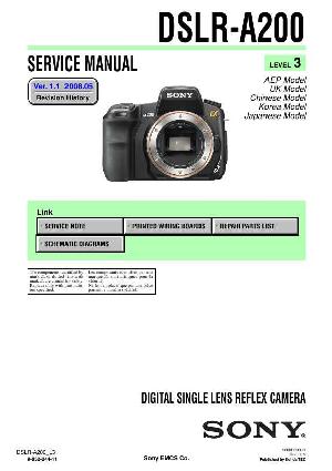 Сервисная инструкция Sony DSLR-A200 (Level 3)  ― Manual-Shop.ru