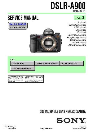 Сервисная инструкция Sony DSLR-A900 Level 3 ― Manual-Shop.ru