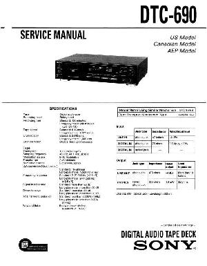 Сервисная инструкция Sony DTC-690  ― Manual-Shop.ru