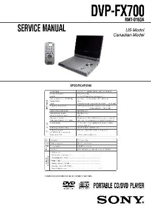 Сервисная инструкция Sony DVP-FX700 ― Manual-Shop.ru